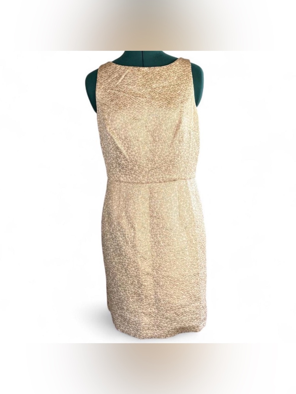 American Living Textured Cream Sleeveless Mini Dress